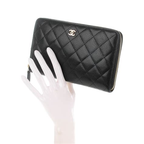 chanel cavier wallet|Chanel zip around organizer wallet.